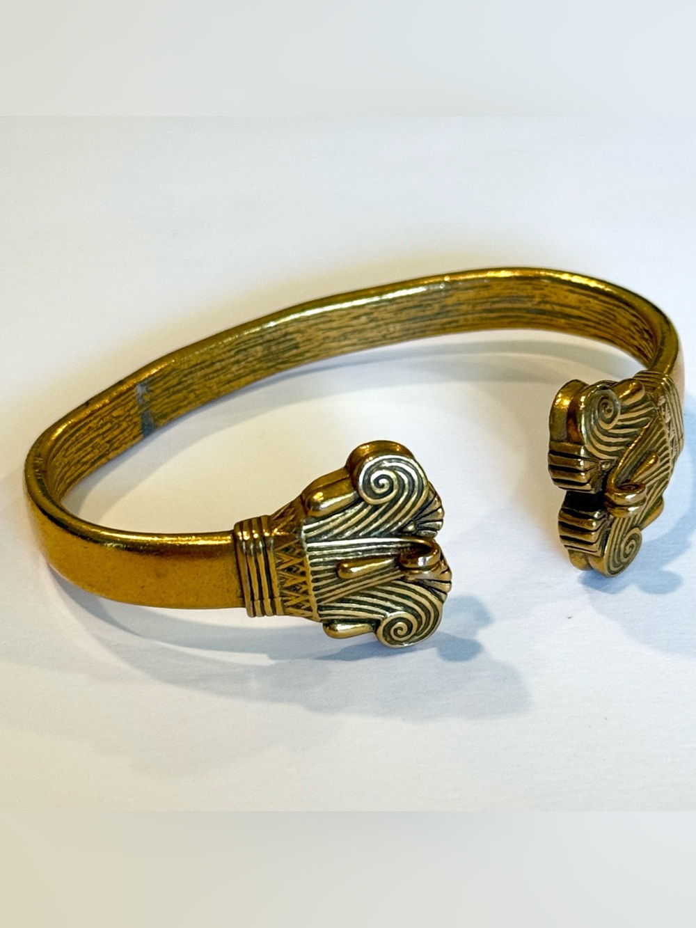 Vintage Bracelet Heritage Museum Reproductions Egyptian  Signed Chunky HMR CMA - Picture 6 of 13